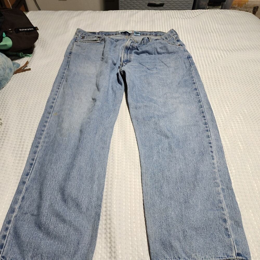 LEVIS EUC MENS SZ 44 x 30 505 DENIM BLUE REGULAR FIT JEANS